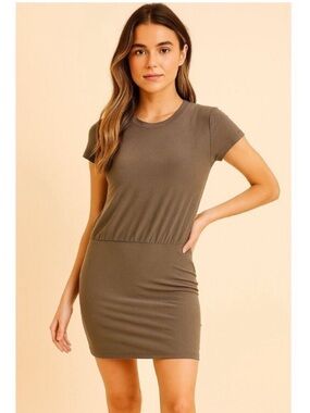 james perse crew neck mini dress James Perse Crew Neck Mini Dress - Black Dresses, Clothing - WJP79793